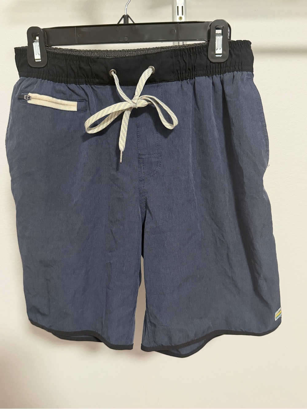 Vuori Navy Blue Athletic Shorts with Black Waistband